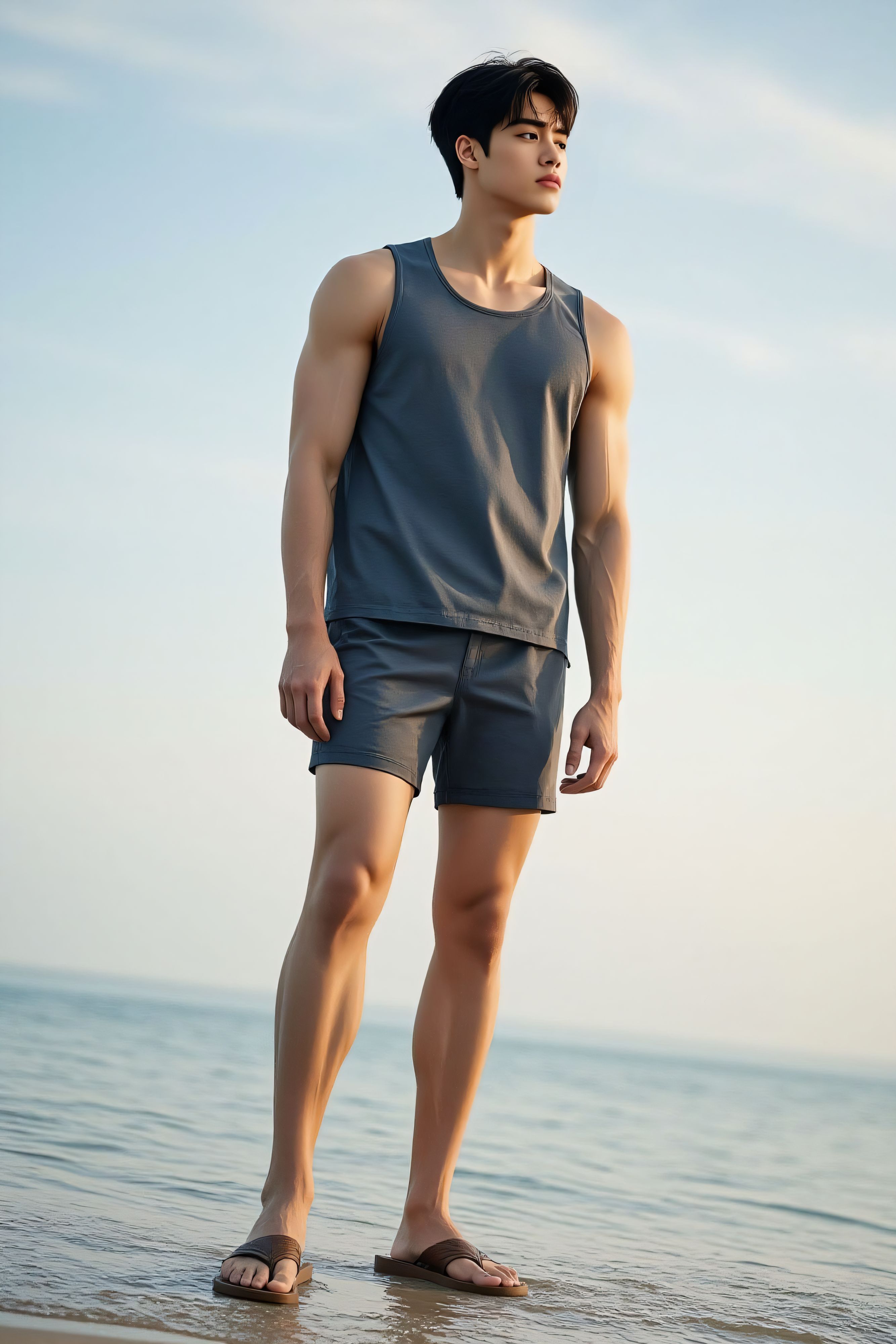 asian male model on seaside (126 Pictures) Gold Member Or Above - 2025-06-17