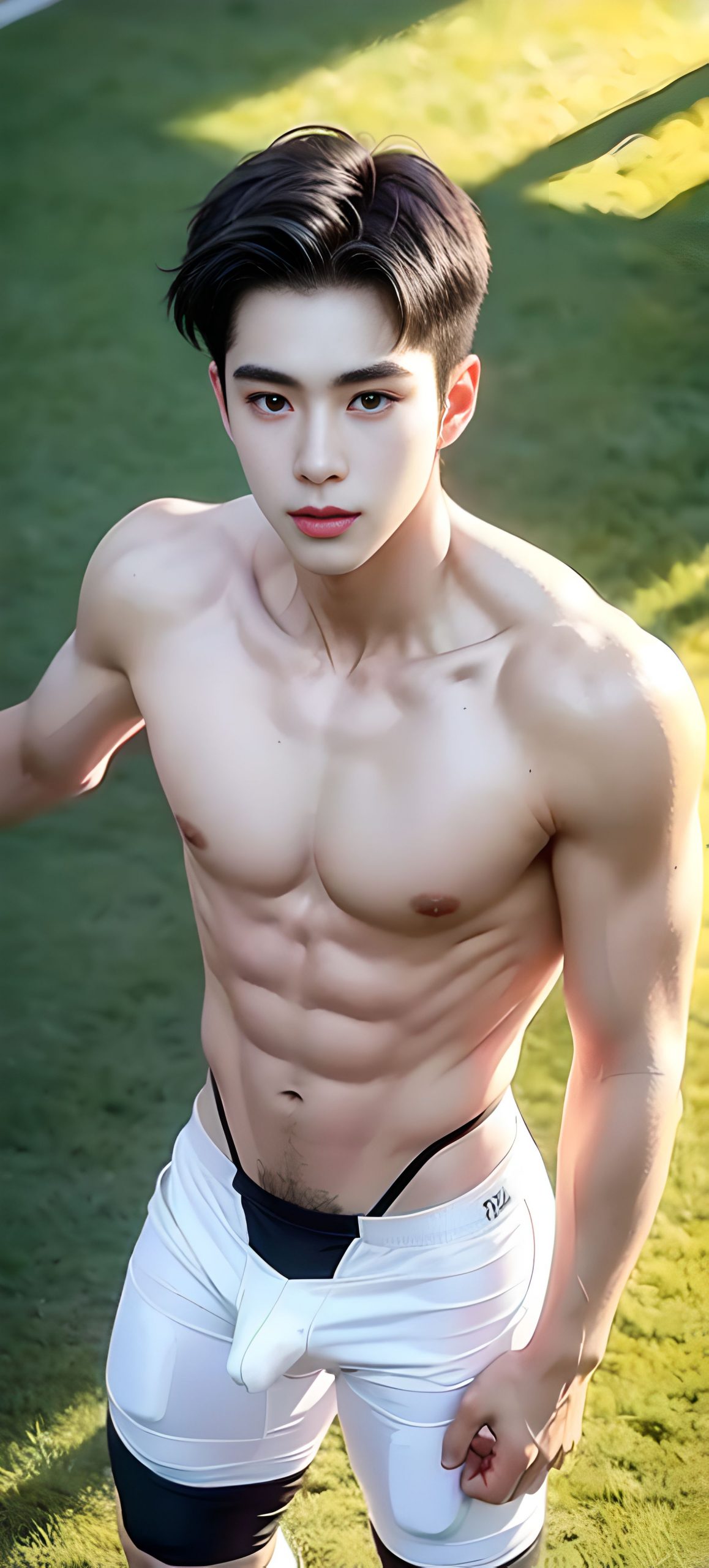 Handsome star athlete in KPOP style playing on the field NSFW Show Dick Part2 (75 Pictures) Gold Member Or Above - 2023-06-02