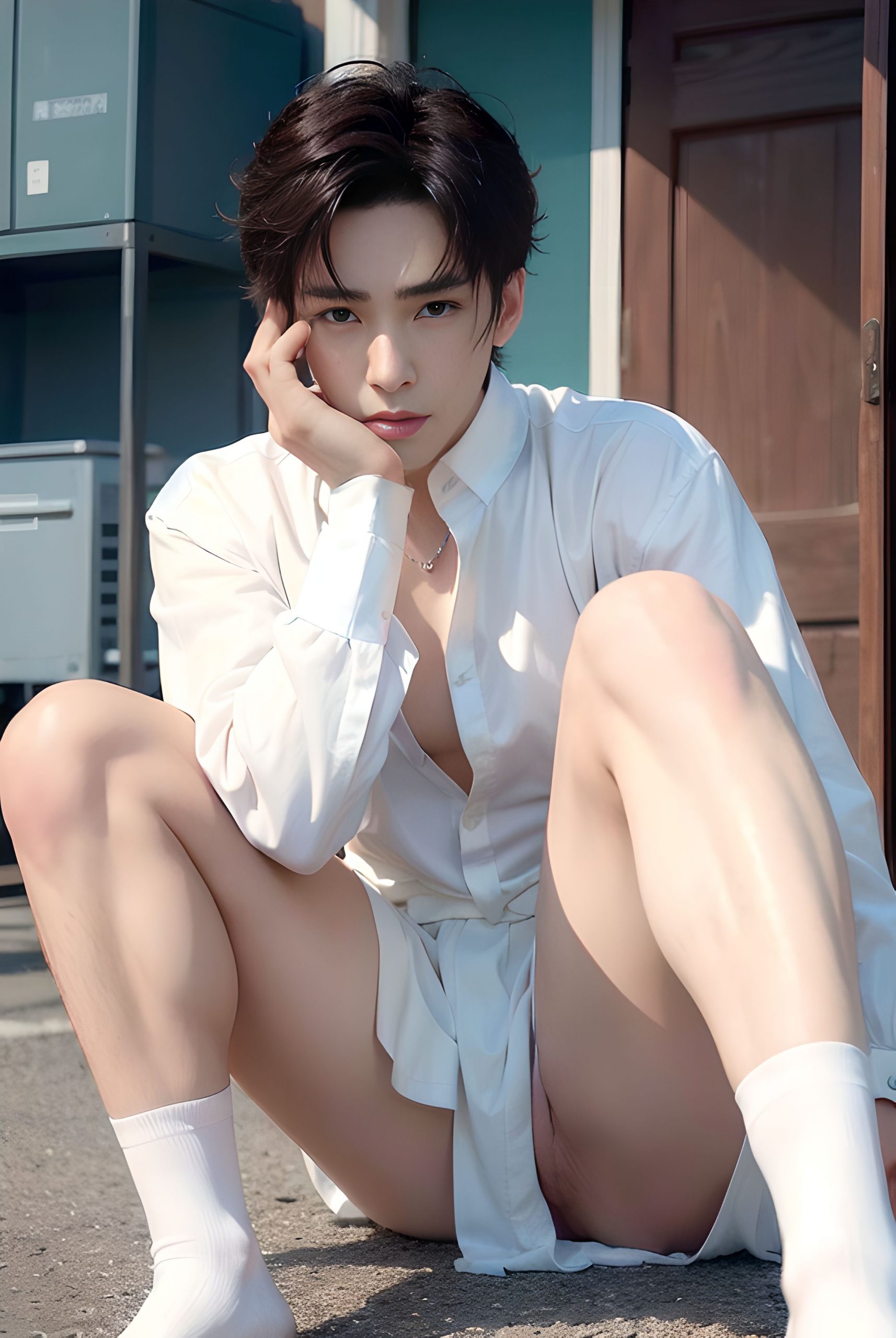 Handsome and cute Chinese boy outdoor naked display of penis (56 Pictures) Free - 2023-06-07