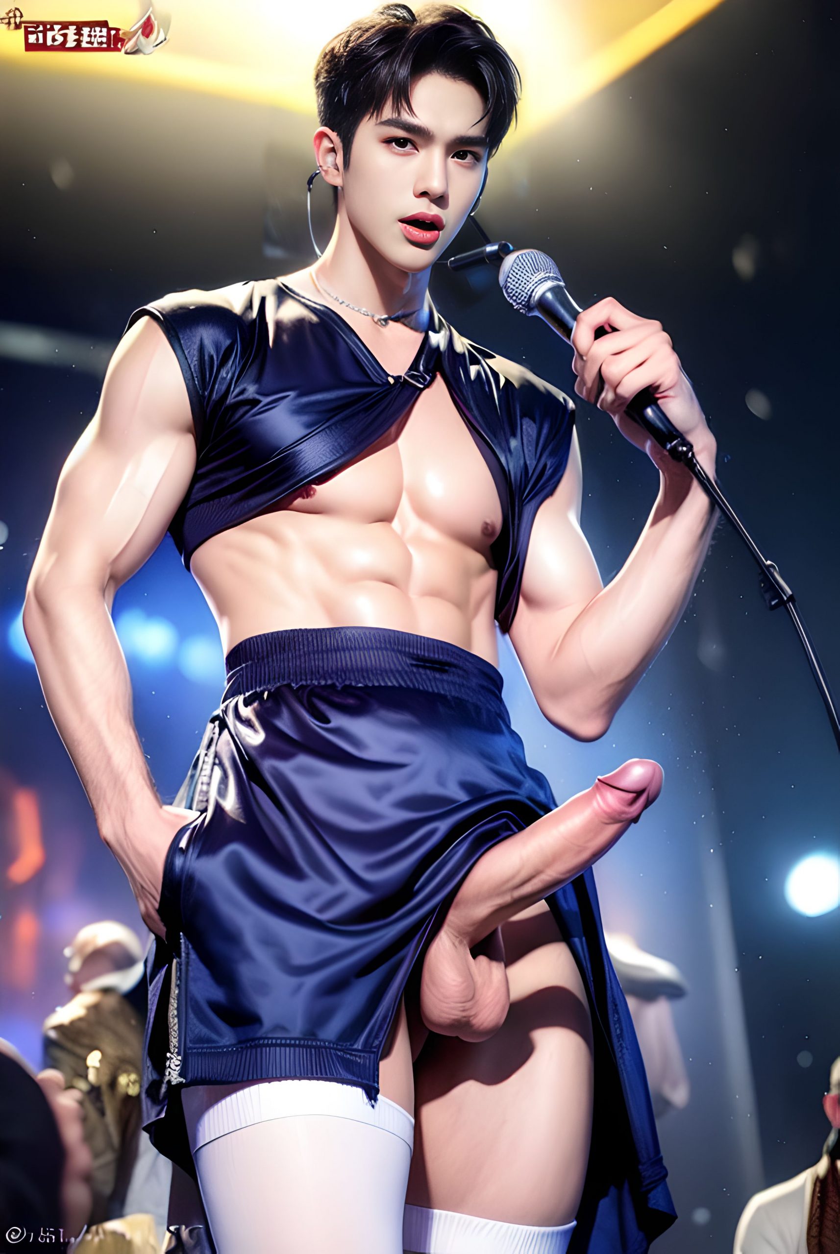 kpop style handsome idol show penis on stage (88 Pictures) Gold Member Or Above - 2023-06-12