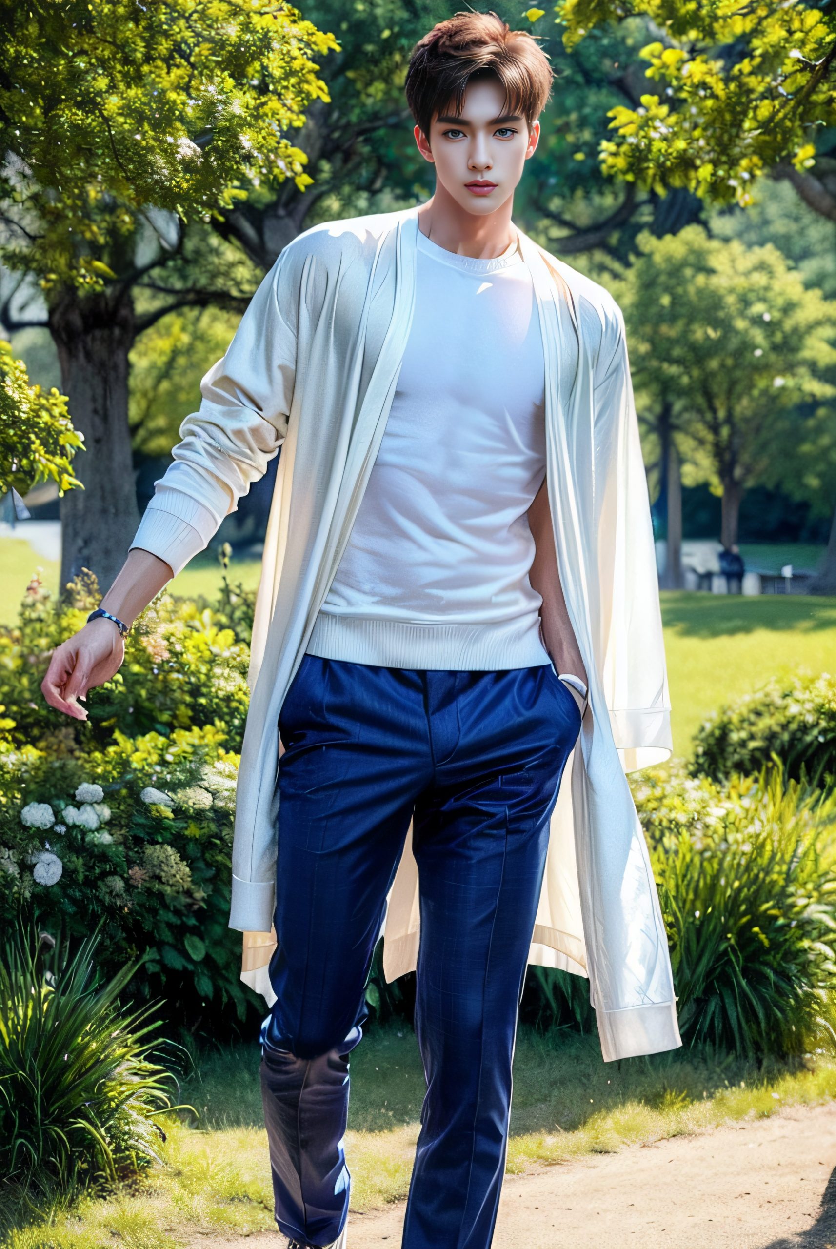 Handsome KPOP Idol exhibitionism in the park PartC NSFW (56 Pictures) Gold Member Or Above - 2023-07-17