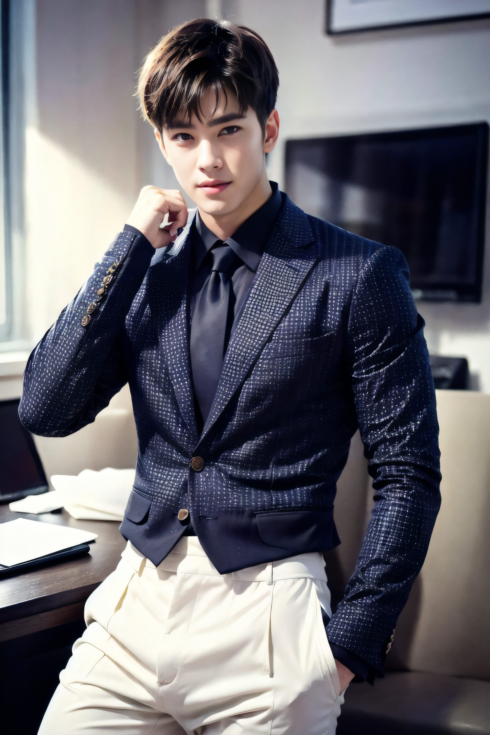 Handsome boss office show Part1 (51 Pictures) Gold Member Or Above - 2023-11-09